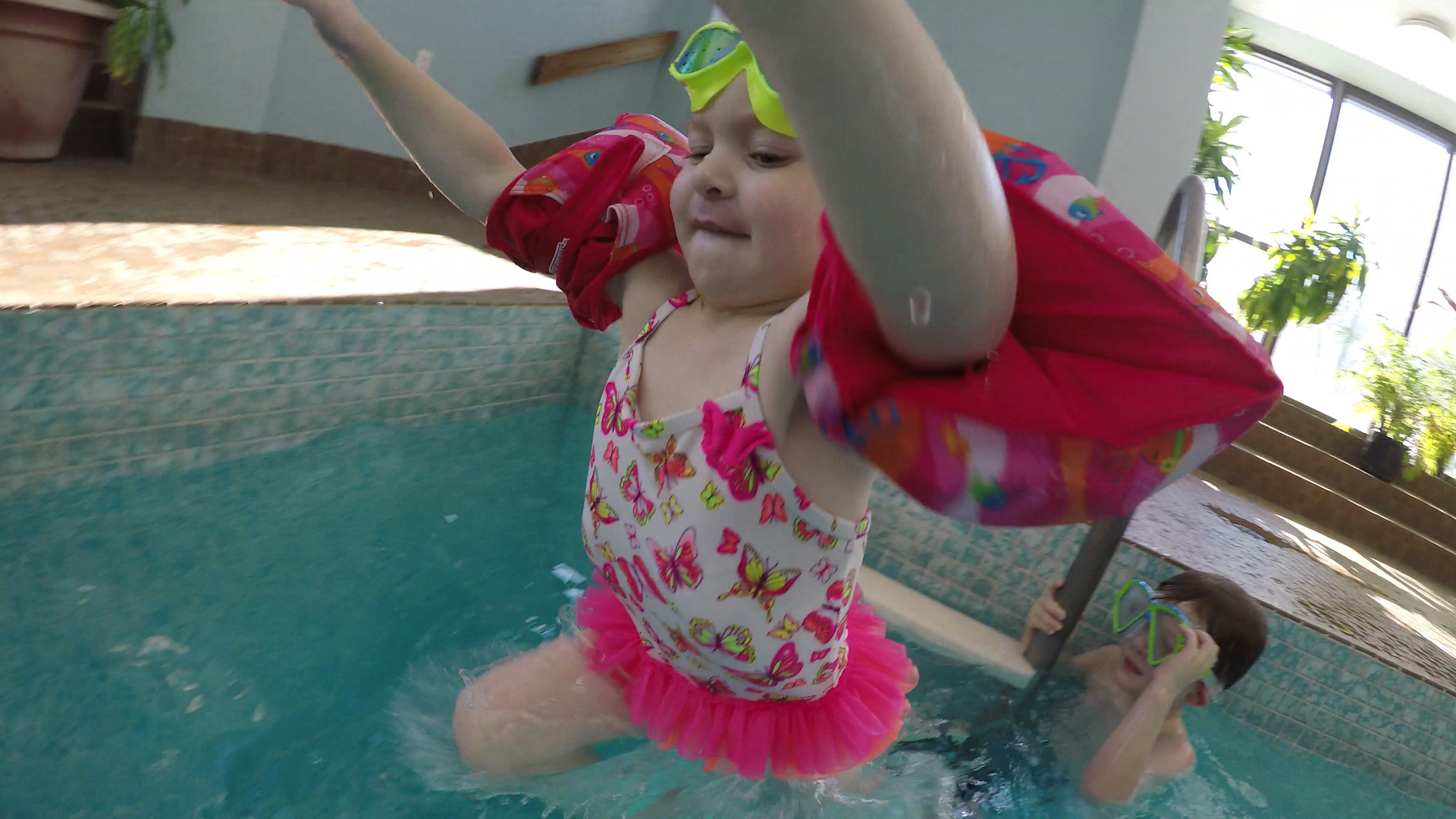 unschooling in the pool